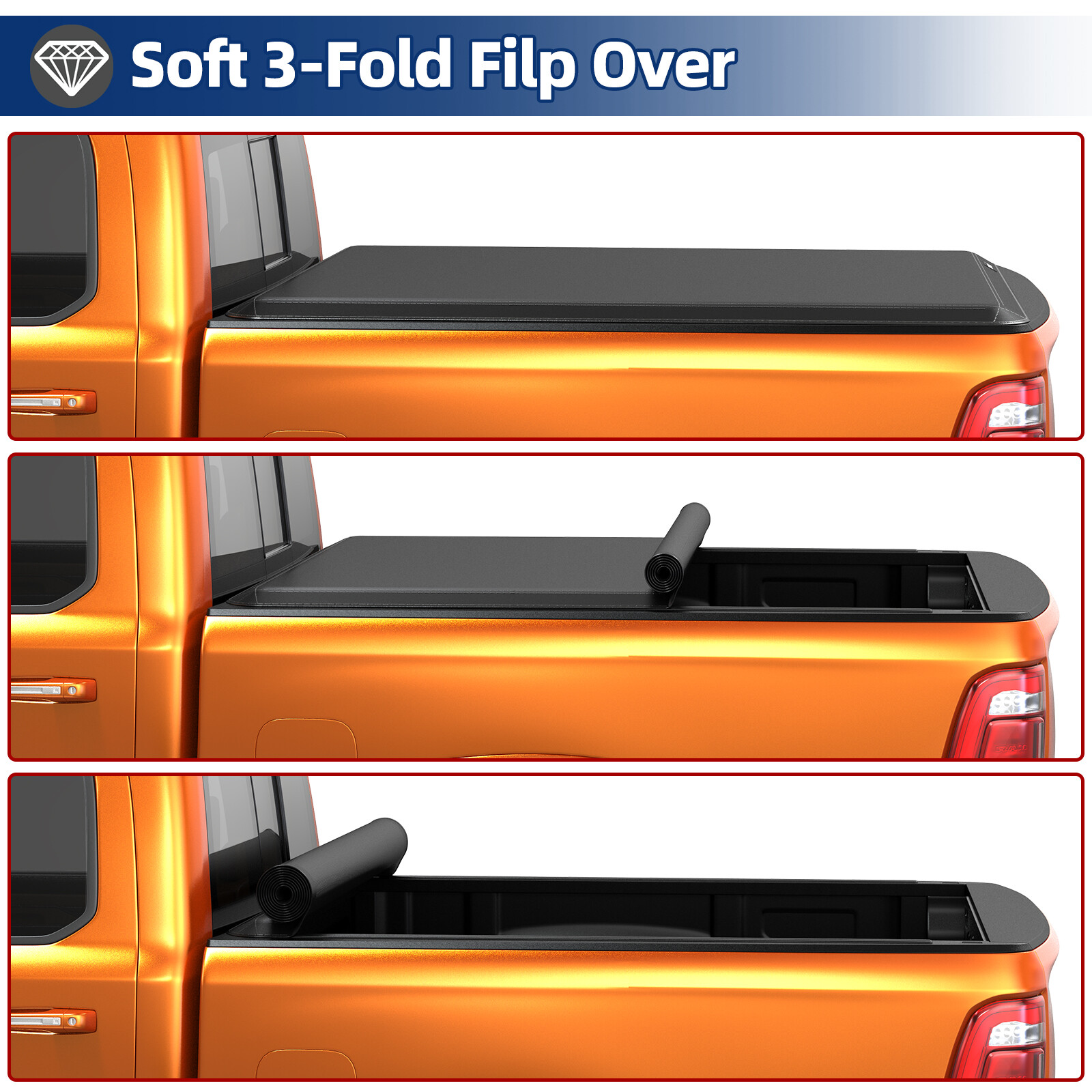 6.5ft Bed Tonneau Cover For 20032024 Dodge Ram 1500 Classic 2500 3500