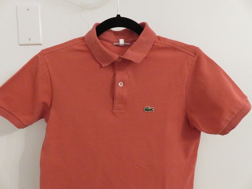 Lacoste polo tshirt girls coral pink size 14 - Picture 2 of 6