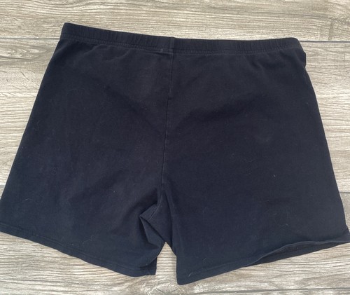 TG Total Girl Black Shorts Light Weight Elastic Waist Plus Size XL 18 1/2 - Picture 5 of 5