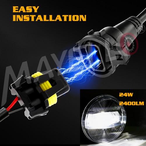 Pair For GMC Sierra 1500 2500HD 3500HD LED Fog Lights Bumper Lamps 2007-2013 DOT - Picture 8 of 10