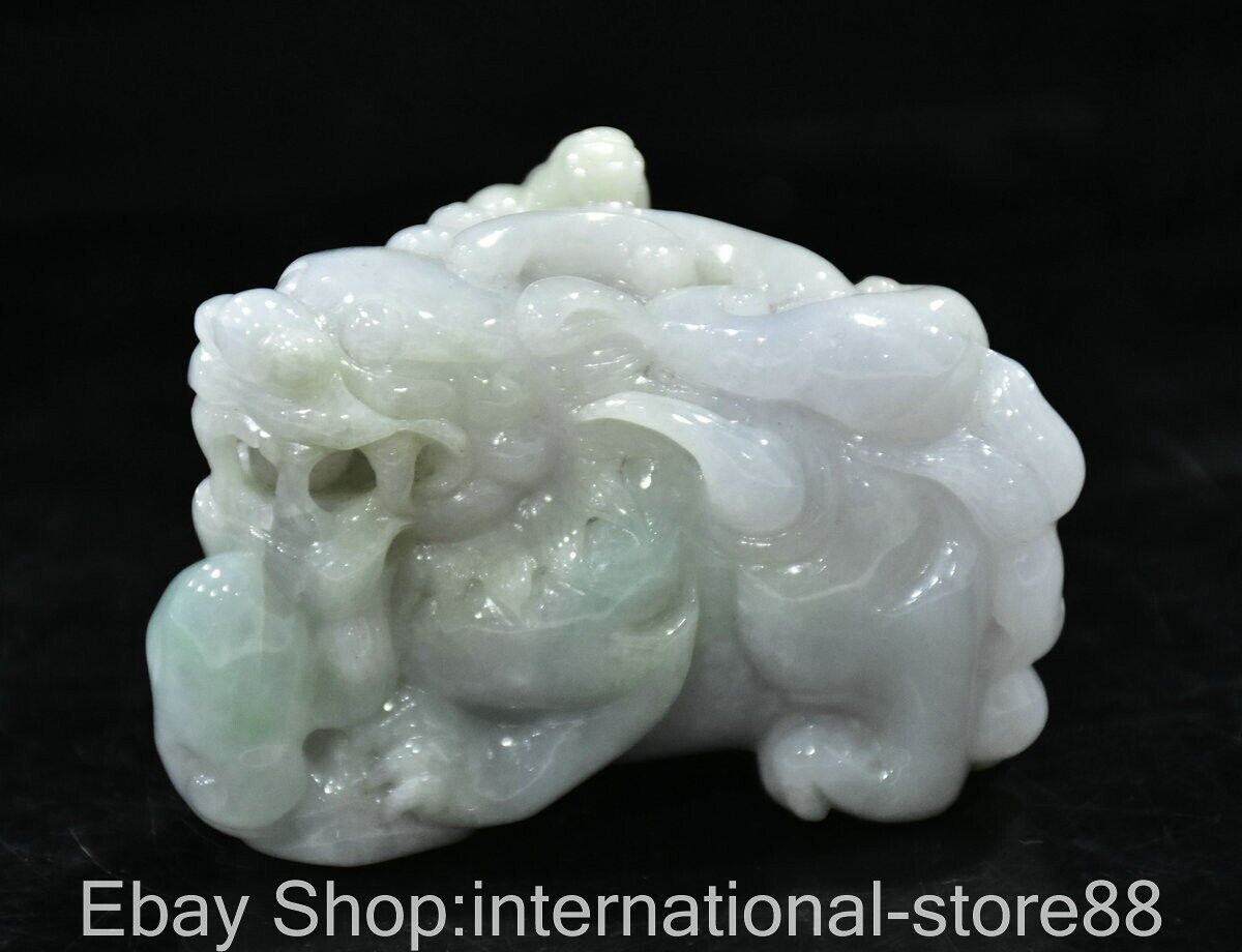 Hand Carved Chinese Natural Jade Pixiu Pendant Fengshui Figure n513S Hand Carved Chinese Natural Jade Pixiu Pendant Fengshui Figure n513S