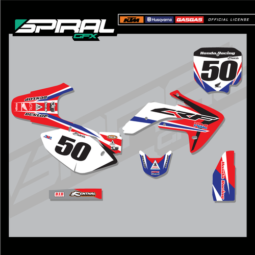 Custom MX Graphics Kit Honda Factory CRF 150 ALL YEARS 2007 2008 2009 - Bild 1 von 5