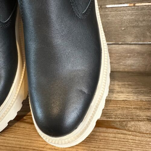 Nuevas botas Chelsea para mujer Bionica Drina de cuero negro con suela al tobillo talla 9 M - Imagen 4 de 6