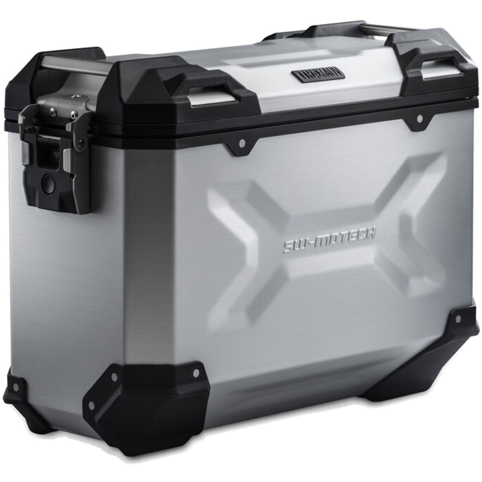 SW-MOTECH TRAX ADV 37 Liter (links) - Motorrad Aluminium Seitenkoffer - silber