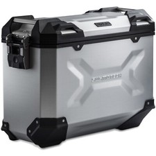 SW-MOTECH TRAX ADV 37 Liter (links) - Motorrad Aluminium Seitenkoffer - silber