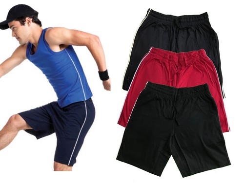 RED Cotton Gym Board Shorts | eBay