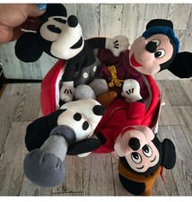 NEW The Disney Store 70th Anniversary Mickey Mouse Bean Bag Set Plush Beanie