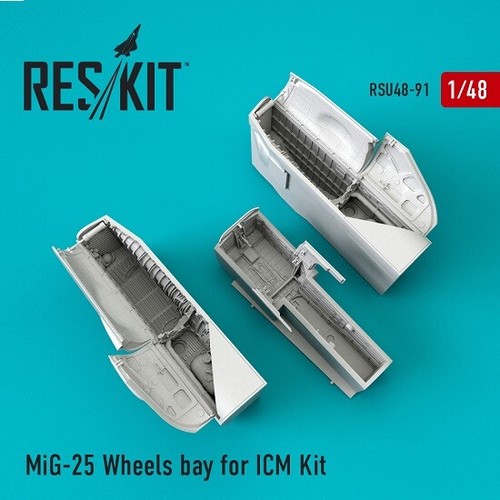 Reskit RSU48-0091 MiG-25 Radschacht für ICM Kit Maßstab 1:48 Modell Kunststoff - Bild 12 von 12