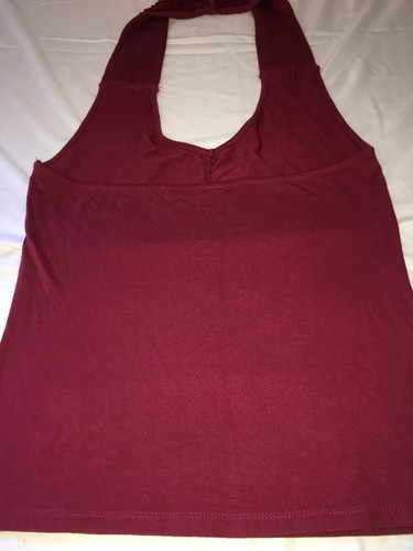 To The Max Red Sequin Halter Top V Neck Women’s Medium New - Picture 9 of 10