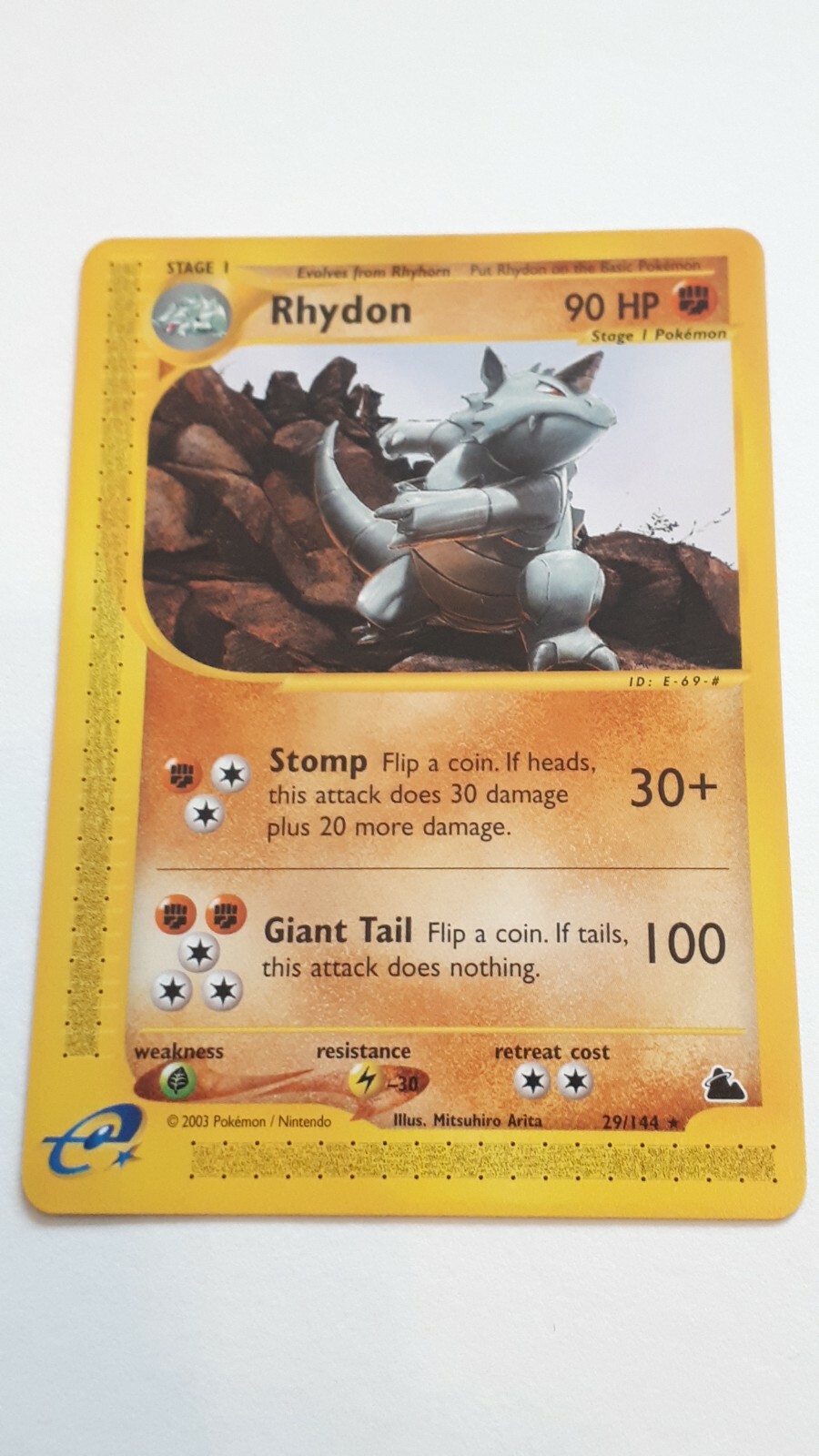 Pokemon 2003 Skyridge Rhydon #29/144