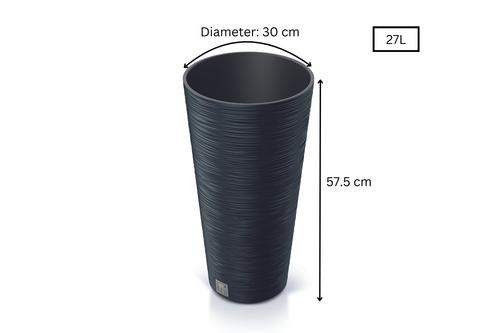 Deluxe Flower Pot Elegant Style Extra Large Indoor Outdoor Anthracite 27L - 120L - Picture 12 of 24