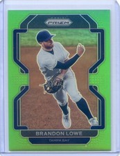 2022 PANINI PRIZM GREEN #/125 RAYS BRANDON LOWE NO. 120