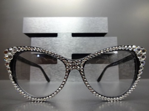 Para mujeres DE COLECCIÓN RETRO OJO DE GATO Estilo Lente Transparente GAFAS Hecho a Mano Marco de Cristal - Imagen 16 de 35