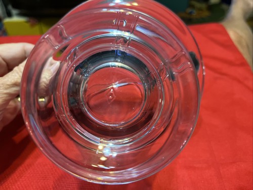 #MF- Heisey Depression Clear Glass Double Rib / Panel Basket 8” Handle - Picture 7 of 7