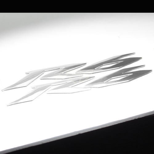 Sets Chrome+Black Fuel Tank Pad +8" 3D Logo+Letter+for YZF-R6/R6S Emblem Sticker - Picture 6 of 9