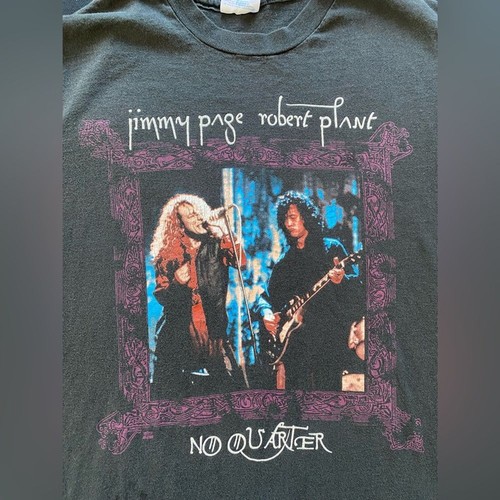 ¡Camiseta vintage 1995 No Quarter Tour Jimmy Page & Robert Plant Merch Band! L. - Imagen 5 de 11