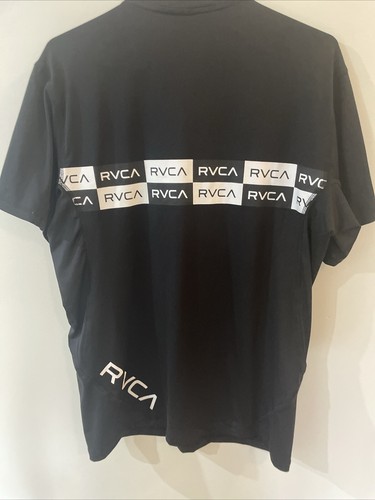 RVCA T-Shirt Black Faded Size M Standard Fit Short Sleeve Adult Spellout - Picture 5 of 5