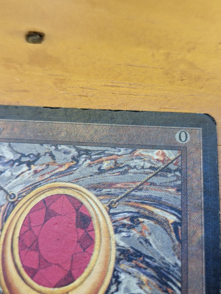 MTG Limited Edition Beta Mox Ruby - damaged, see pictures