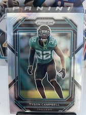 2022 Panini Prizm #135 Tyson Campbell Silver Prizm SP Jaguars