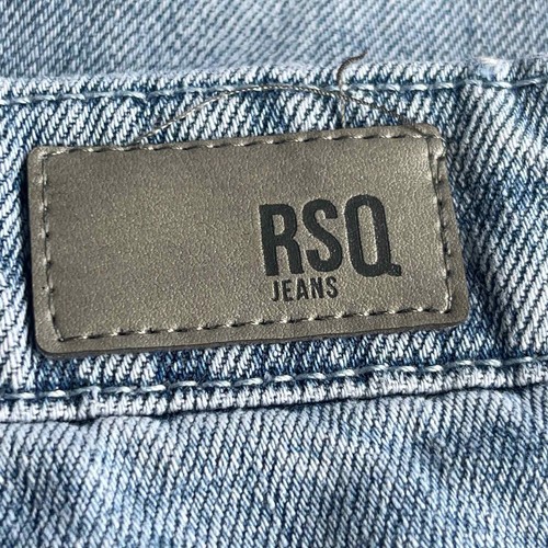 RSQ Jean Shorts Girls Size 7 Blue Distressed Paris Girlfriend Cuffed - Picture 3 of 9