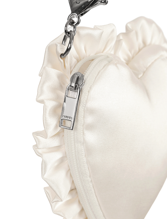 Stand Oil] Heart Shopping Basket Keyring - White - Korea | eBay