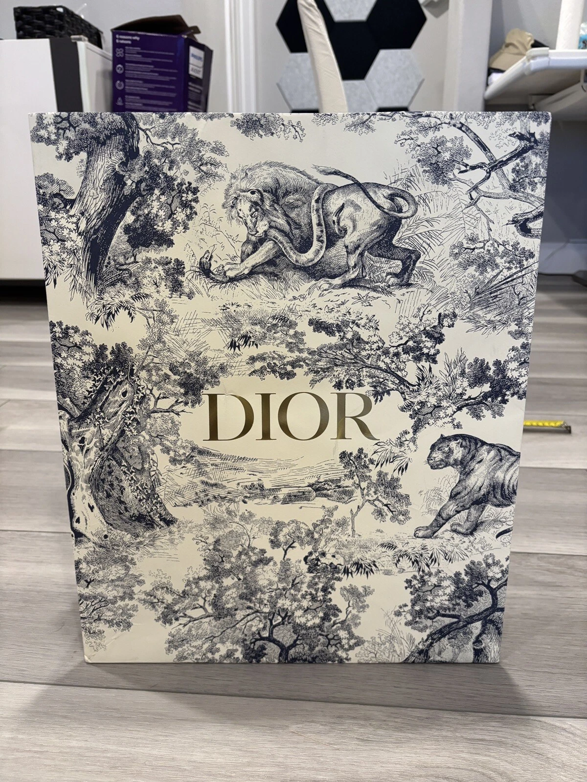 Sac cabas shopping Dior vide papier cadeau