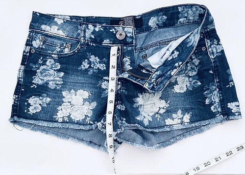 Pantaloncini jeans blu floreale Rewash taglia 7 - Foto 6 di 9