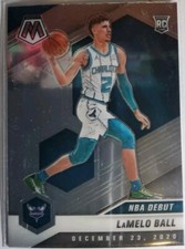 LaMelo Ball 2020-21 Mosaic NBA Debut Rookie Card RC Charlotte Hornets MINT