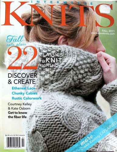 Interweave Knits Fall 2011 Knitting Magazine lace, cables, colorwork, classics - Picture 1 of 2