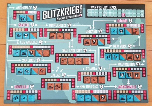 ¡Paolo Mori's Blitzkrieg! Segunda Guerra Mundial en 20 minutos incl. expansión Nippon Express - Imagen 11 de 12