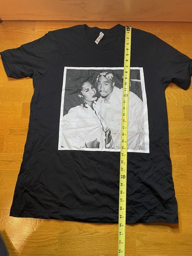 2 Pac & Salina Picture T-Shirt By Bella-Canvas Size L Black/Silver - Picture 7 of 7