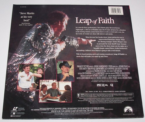 Leap of Faith Widescreen Edition Laserdisc - Steve Martin - Picture 2 of 3