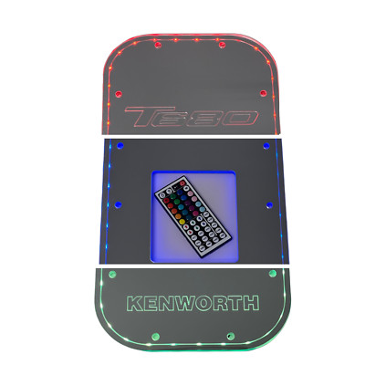 Kenworth T680 Shift Boot Plate KL Style RGB Color Changing with Remote Original
