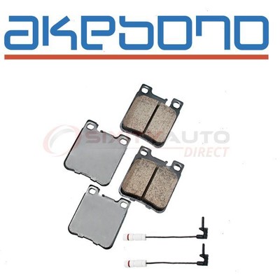 Akebono EURO Rear Disc Brake Pad Set for 1992-1993 Mercedes-Benz 300SD - ti