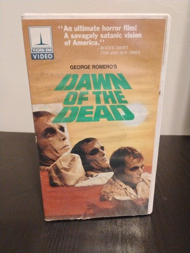 Dawn of the Dead (VHS, Thorn EMI Hardcase) Horror VHS Zombie Kult spielt super - Bild 1 von 13