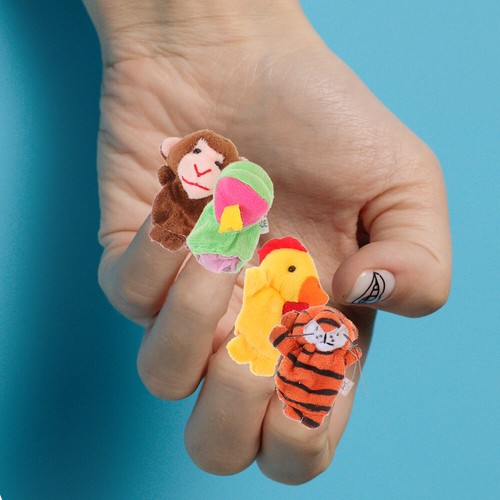 18 Stück Tierpuppen Familie Fingerpuppen Kinderfingerpuppen - Bild 6 von 24