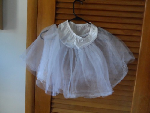 Niñas Blanco Volantes Princesa Falda y Velo A Juego Talla Pequeña 1-3 Años - Imagen 1 de 2