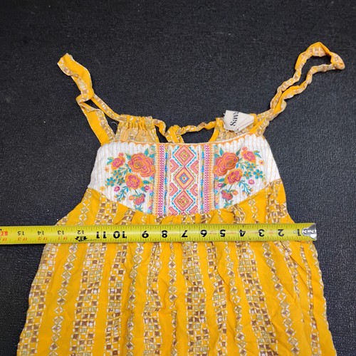 Savanna Jane Womens Size M Medium Yellow Rose Pattern Cami Top Shirt - Picture 13 of 16