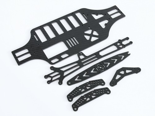 TT01 Pure Carbon Chassis Frame Plate / Upper Deck RC Part for Tamiya TT01 Part - Picture 3 of 9