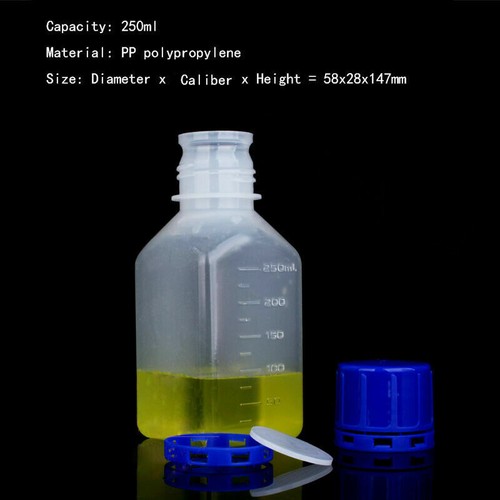 Botella de frasco de reactivo PP de 100 ml-1000 ml sellada de plástico transparente graduada con tapón de rosca - Imagen 13 de 15