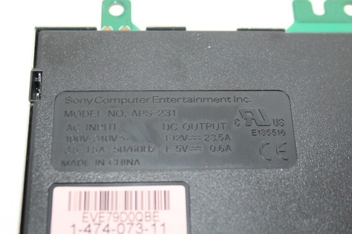 PlayStation 3 PS3 Power Supply APS-231 ( Upgraded APS-226 or ZSSR539IA ) A01 E01 - Picture 2 of 3