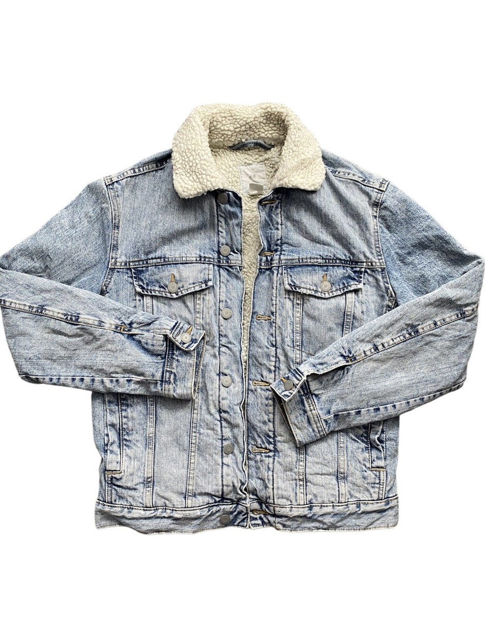 Jean jacket hotsell with fur h&m