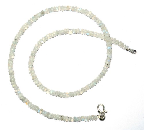 Rainbow Moonstone Gemstone 4-5 mm Round Beads 12-40" Strand Necklaces RF-110 - Picture 11 of 11
