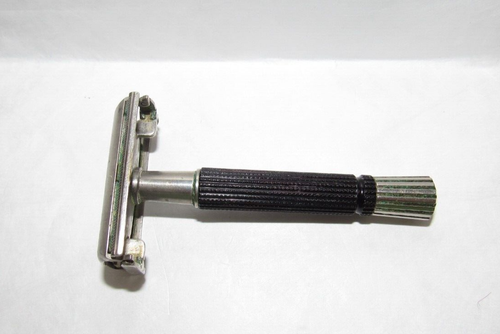 VINTAGE 1971 GILLETTE SCHWARZER GRIFF SUPER SPEED SICHERHEITSRASIERER # R 3 - Bild 2 von 7