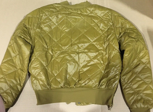 Offline by Aeries NWT | Bomber Sherpa Lined Puffer Jacket Mustard Yellow - S - Picture 2 of 9