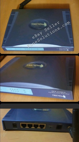 Wireless WiFi Modem Trend Net TEW-435BRM ADSL 11g Router 79010HS Wired Ethernet - Picture 1 of 4