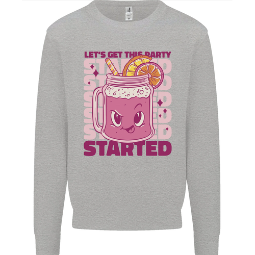 Party Started Alcohol Beer Hen Doo Stag Do Kids Sweatshirt Jumper - Picture 87 of 97