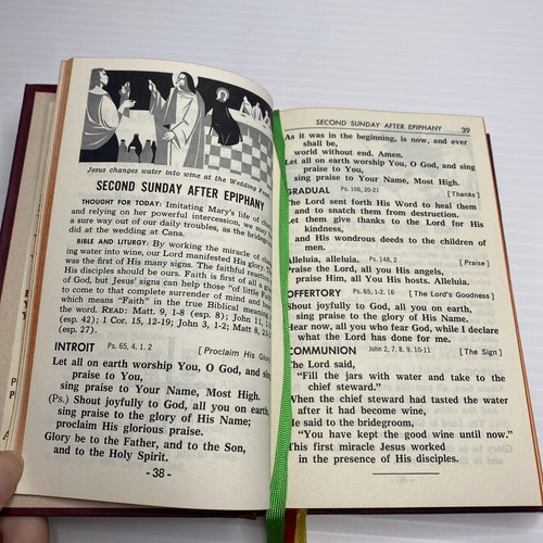 Vintage CATHOLIC PARISH MASS BOOK AND HYMNAL ST JOSEPH EDITION 1966 Hardcover - Picture 11 of 17