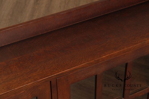 Stickley Mission Collection Oak Three Door Bookcase - Picture 7 of 19