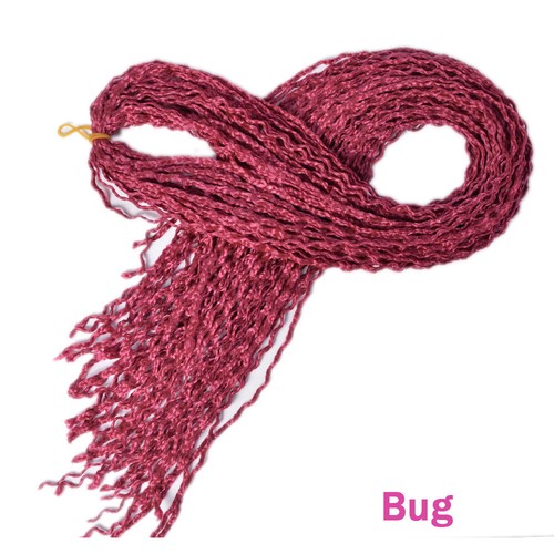 Lange lockige gewellte Micro Zöpfe 28" 3X Zöpfe Häkelbox Zöpfe Haarverlängerungen  - Bild 24 von 40